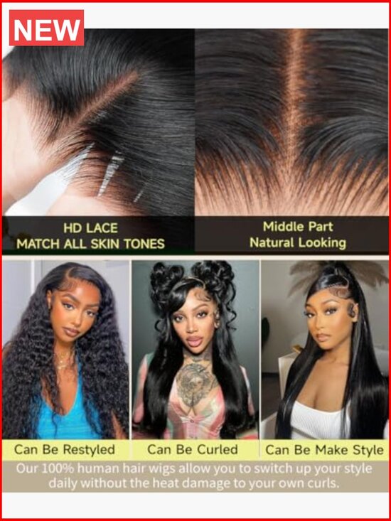 30 Lace Front Wig 100% Virgin Human Hair 200% Density HD Lace Front Wig